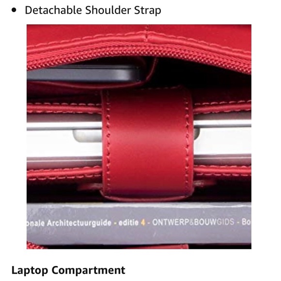 Su.B.dgn 15.6in Leather Laptop Bag-Made in Italy - Picture 4 of 6